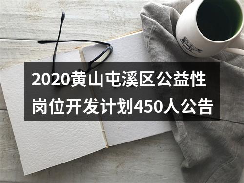 2020黄山屯溪区公益性岗位开发计划450人公告 图片
