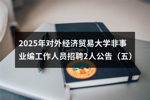 2025年对外经济贸易大学非事业编工作人员招聘2人公告（五） 图片