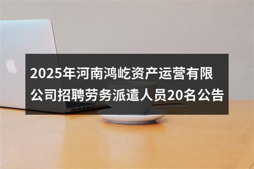 2025年河南鸿屹资产运营有限公司招聘劳务派遣人员20名公告 图片