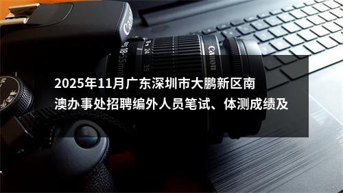 2025年11月广东深圳市大鹏新区南澳办事处招聘编外人员笔试、体测成绩及面试公告进入阅读模式 图片