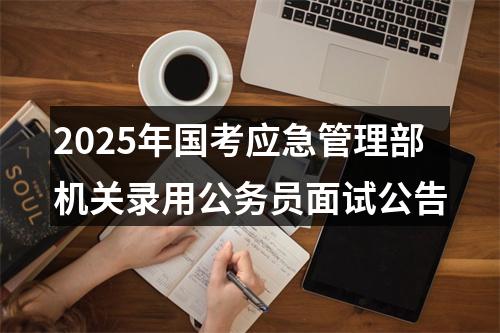 2025年国考应急管理部机关录用公务员面试公告 图片