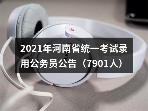 2021年河南省统一考试录用公务员公告（7901人） 图片