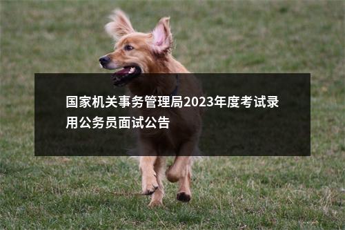 国家机关事务管理局2023年度考试录用公务员面试公告                进入阅读模式 图片