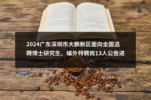 2024广东深圳市大鹏新区面向全国选聘博士研究生、编外特聘岗13人公告进入阅读模式 图片