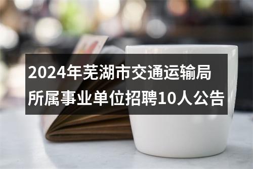 2024年芜湖市交通运输局所属事业单位招聘10人公告 图片