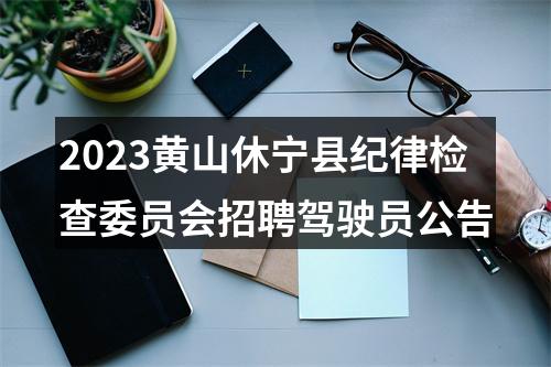 2023黄山休宁县纪律检查委员会招聘驾驶员公告 图片