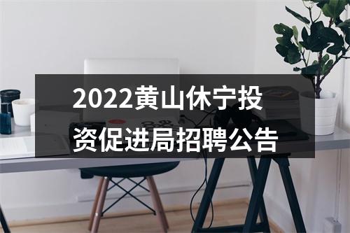 2022黄山休宁投资促进局招聘公告 图片