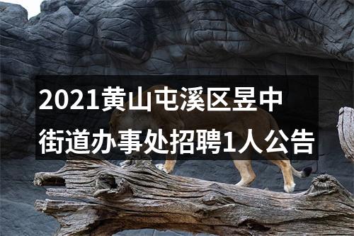 2021黄山屯溪区昱中街道办事处招聘1人公告 图片