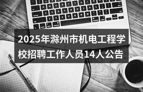 2025年滁州市机电工程学校招聘工作人员14人公告 图片