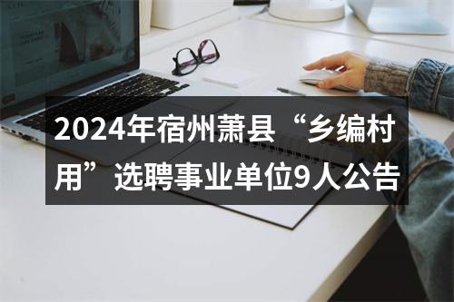 2024年宿州萧县“乡编村用”选聘事业单位9人公告 图片