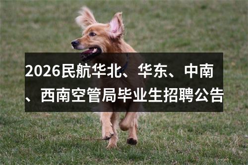 2026民航华北、华东、中南、西南空管局毕业生招聘公告 图片