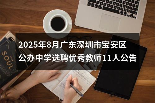 2025年8月广东深圳市宝安区公办中学选聘优秀教师11人公告 图片