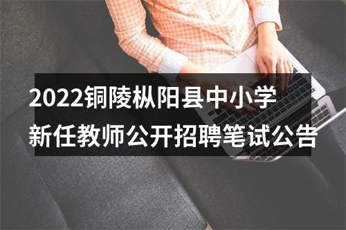 2022铜陵枞阳县中小学新任教师公开招聘笔试公告 图片