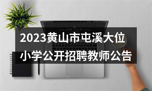 2023黄山市屯溪大位小学公开招聘教师公告 图片