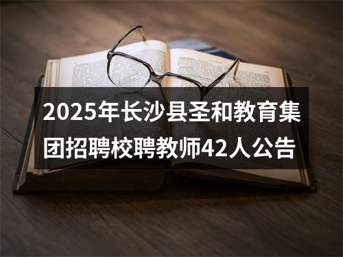2025年长沙县圣和教育集团招聘校聘教师42人公告 图片