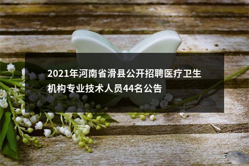 2021年河南省滑县公开招聘医疗卫生机构专业技术人员44名公告 图片