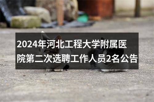 2024年河北工程大学附属医院第二次选聘工作人员2名公告 图片