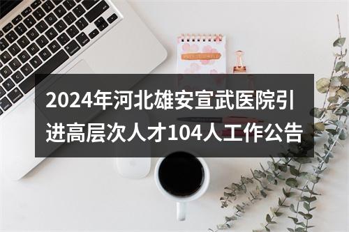 2024年河北雄安宣武医院引进高层次人才104人工作公告 图片