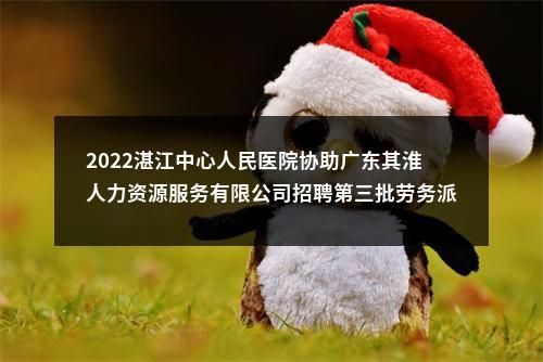 2022湛江中心人民医院协助广东其淮人力资源服务有限公司招聘第三批劳务派遣人员52人通告 图片