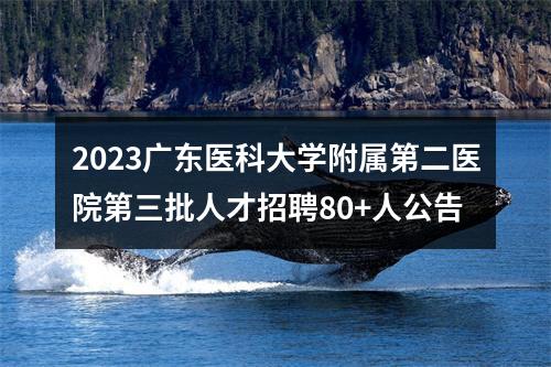 2023广东医科大学附属第二医院第三批人才招聘80+人公告 图片