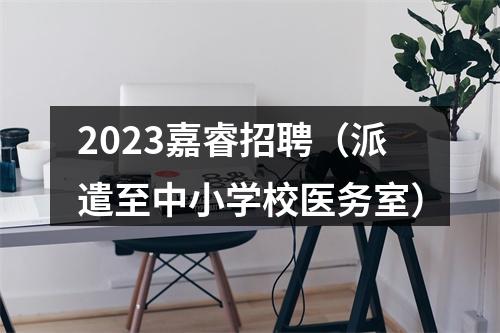 2023嘉睿招聘（派遣至中小学校医务室） 图片
