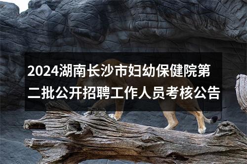 2024湖南长沙市妇幼保健院第二批公开招聘工作人员考核公告 图片