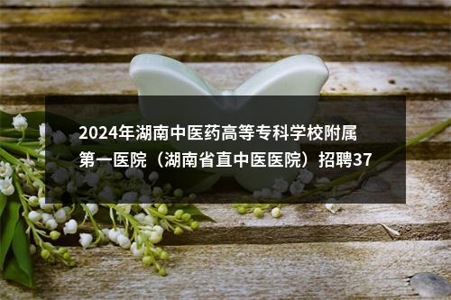 2024年湖南中医药高等专科学校附属第一医院（湖南省直中医医院）招聘37人公告 图片