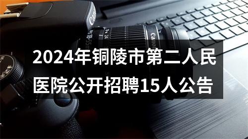 2024年铜陵市第二人民医院公开招聘15人公告 图片