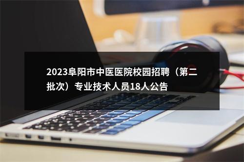 2023阜阳市中医医院校园招聘（第二批次）专业技术人员18人公告 图片