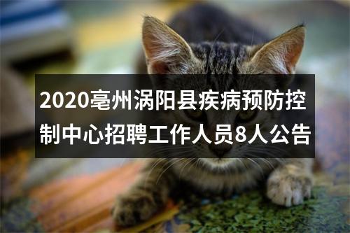 2020亳州涡阳县疾病预防控制中心招聘工作人员8人公告 图片