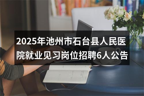 2025年池州市石台县人民医院就业见习岗位招聘6人公告 图片