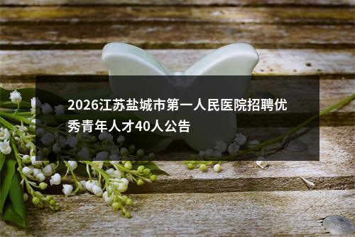 2026江苏盐城市第一人民医院招聘优秀青年人才40人公告                进入阅读模式 图片