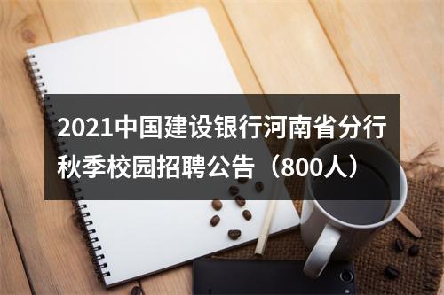 2021中国建设银行河南省分行秋季校园招聘公告（800人） 图片