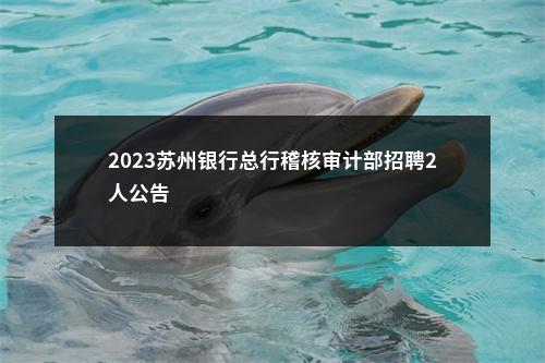 2023苏州银行总行稽核审计部招聘2人公告                进入阅读模式 图片