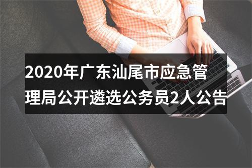 2020年广东汕尾市应急管理局公开遴选公务员2人公告 图片