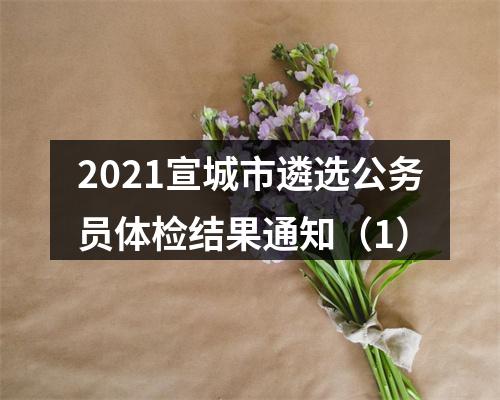 2021宣城市遴选公务员体检结果通知（1） 图片
