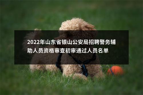2022年山东省银山公安局招聘警务辅助人员资格审查初审通过人员名单 图片