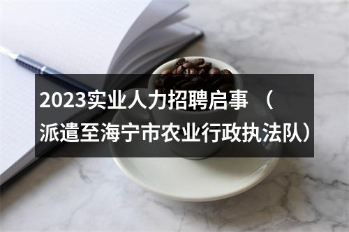 2023实业人力招聘启事 （派遣至海宁市农业行政执法队） 图片