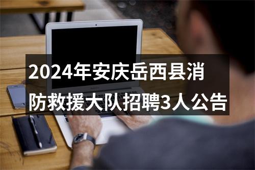2024年安庆岳西县消防救援大队招聘3人公告 图片