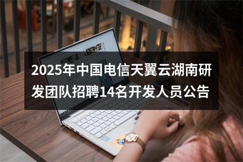 2025年中国电信天翼云湖南研发团队招聘14名开发人员公告 图片