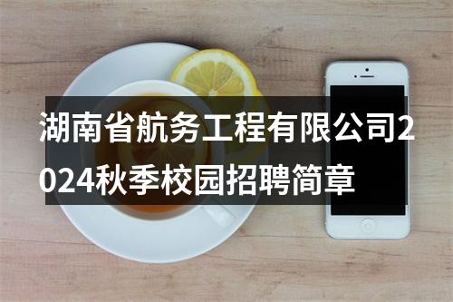 湖南省航务工程有限公司2024秋季校园招聘简章 图片