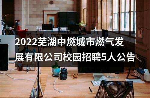 2022芜湖中燃城市燃气发展有限公司校园招聘5人公告 图片