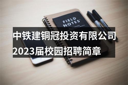中铁建铜冠投资有限公司2023届校园招聘简章 图片