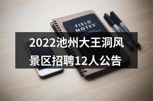 2022池州大王洞风景区招聘12人公告 图片