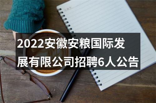 2022安徽安粮国际发展有限公司招聘6人公告 图片