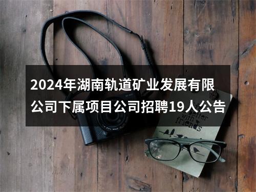 2024年湖南轨道矿业发展有限公司下属项目公司招聘19人公告 图片