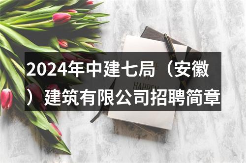 2024年中建七局（安徽）建筑有限公司招聘简章 图片