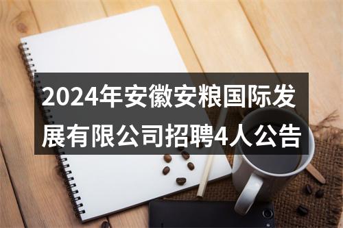 2024年安徽安粮国际发展有限公司招聘4人公告 图片