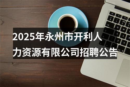 2025年永州市开利人力资源有限公司招聘公告 图片