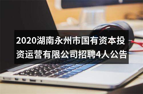 2020湖南永州市国有资本投资运营有限公司招聘4人公告 图片